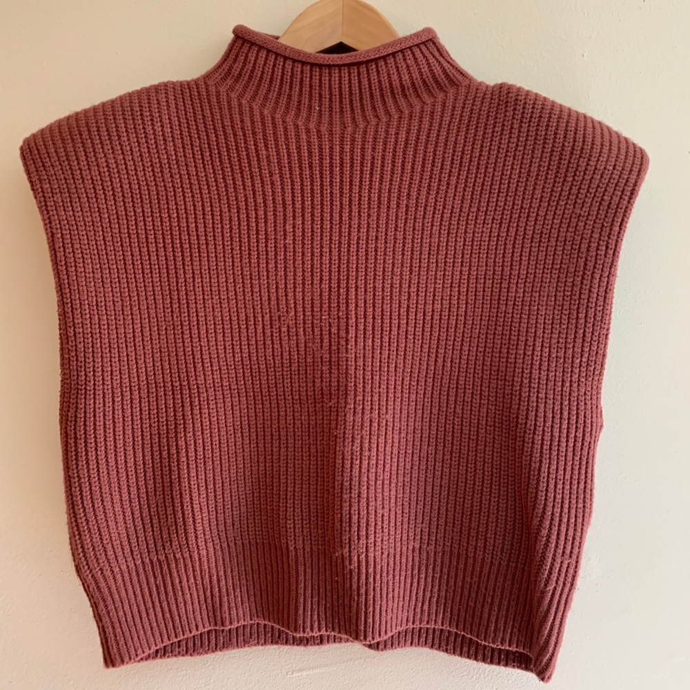 Shoulder Pad knit sweater